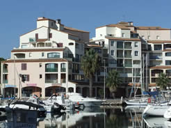 Marina accommodation with sea views at Canet near Perpignan 2017
