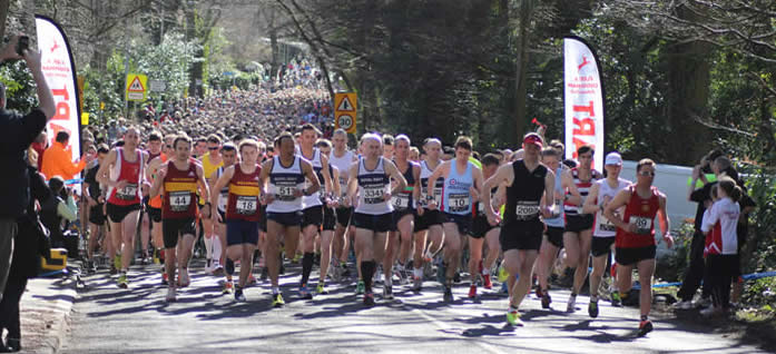 Start of the Fleet Half Marathon 16 March 2014